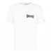 Мужская футболка с коротким рукавом Lonsdale Japan T Shirt Mens White Bk Lion