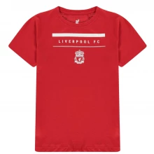 Team Liverpool Crest T Shirt Junior Boys