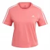 Жіноча футболка adidas 3S Crop T Shirt Womens Hazy Rose