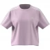 Жіноча футболка adidas 3S Crop T Shirt Womens Light Pink