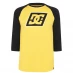 Мужская футболка с длинным рукавом DC DC Slant Logo Raglan T Shirt Yellow