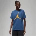 Мужская футболка с коротким рукавом Air Jordan Big Logo T Shirt Mens Blue/Yellow