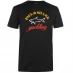 Мужская футболка с коротким рукавом Paul And Shark Big Logo T Shirt Black 011