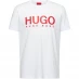 Мужская футболка с коротким рукавом HUGO Dolive Logo T Shirt White
