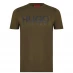 Мужская футболка с коротким рукавом HUGO Dolive Logo T Shirt Khaki 305