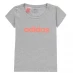 Детская футболка adidas Girls Essentials Linear T-Shirt MedGrey/Coral