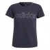 Детская футболка adidas Girls Essentials Linear T-Shirt Nvy/Wht Linear