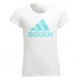 Детская футболка adidas Girls Essentials Linear T-Shirt Wht/Mnt BOS