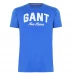 Мужская футболка с коротким рукавом Gant Logo Pyjama T Shirt Blue 422