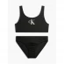 Мужские плавки Calvin Klein Girls Monogram Bralette Bikini Set Black