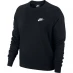 Nike NSW Fleece Crew Sweatshirt Ladies Black/White