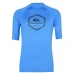 Мужская футболка с коротким рукавом Quiksilver Logo Rash Vest Blue