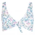 Лиф от купальника Jack Wills Cartmore Tie Front Bikini Top White Floral