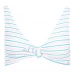 Лиф от купальника Jack Wills Cartmore Tie Front Bikini Top White Stripe