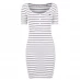 Женское платье Jack Wills Amy Buttoned Dress  White Stripe