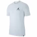 Мужская футболка с коротким рукавом Air Jordan Jordan Jumpman Air Embroidered T-Shirt Mens WHITE/BLACK