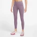 Женские штаны Nike Universa Women's Medium-Support High-Waisted 7/8 Leggings with Pockets Violet Dust