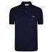 Мужская футболка поло Lacoste L.12.12 Basic Polo Shirt Navy