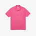 Мужская футболка поло Lacoste L.12.12 Basic Polo Shirt Pink PQS
