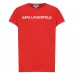 Детская футболка KARL LAGERFELD Logo T-Shirt POPPY