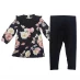 Firetrap 2 Piece AOP Dress and Leggings Baby Girls Checked Rose