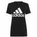 Женская футболка adidas BOS QT T Shirt Ladies Black/White