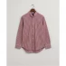 Мужская рубашка Gant Long Sleeve Gingham Shirt Red 604