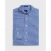 Мужская рубашка Gant Long Sleeve Gingham Shirt Mid Blue