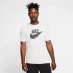 Мужская футболка Nike NSW Print T Shirt Mens White/Grey