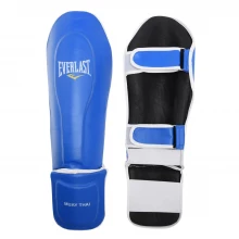 Everlast Leather Muay Thai Shin and Instep Guards