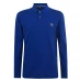 Мужская футболка поло PS Paul Smith Long Sleeve Zebra Polo Shirt Blue 46C