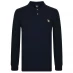 Мужская футболка поло PS Paul Smith Long Sleeve Zebra Polo Shirt Navy 49