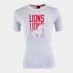 Мужская футболка с коротким рукавом Canterbury British and Irish Lions Graphic T Shirt Mens White/Black