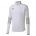Мужская футболка с длинным рукавом Puma Quarter Zip Training Top Mens White/ Grey