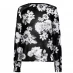 Женская футболка Linea Printed Mesh Top with Shirring Cuff Detail Flower Print