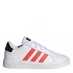 adidas Grand Court Junior Boys Trainers White/Red