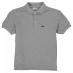 Детская футболка Lacoste Junior Boys Pique Logo Polo Shirt Grey Chine CCA