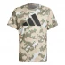 Чоловічий спортивний костюм adidas Train Essentials Camouflage Print T-Shirt Junior Sand Strata