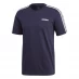 Мужская футболка adidas Essentials 3-Stripes T-Shirt Mens Navy/White