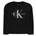 Детский свитер Calvin Klein Jeans Junior Boys Monogram Crew Neck Sweatshirt Black