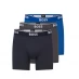 Мужская пижама Boss 3 Pack Boxer Shorts Nvy/Blu/Grey487