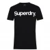 Мужская футболка Superdry Classic T Shirt Black 02A