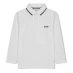 Boss Long Sleeve Polo Shirt Junior White 10P