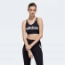 Женский топ adidas Linear Sports Bra Ladies Black/White