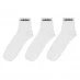 adidas Essentials Ankle 3 Pack Socks White/Black