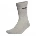 adidas Half-Cushioned Crew 3 Pack Socks Grey