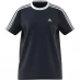 Женская футболка adidas Essentials 3 Stripe T Shirt Ladies Crew Blue