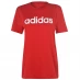 Женская футболка adidas Womens Essentials Linear T-Shirt Loose Red