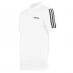 Мужская футболка поло adidas Mens Cotton 3-Stripes Polo Shirt White/Black