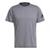 Мужская футболка с коротким рукавом adidas D2M 3 Freelifte Ultimate Training Top Mens LtGreyMarl/Wt